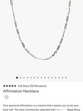 ISO: Awe Inspired Affirmation Necklaces